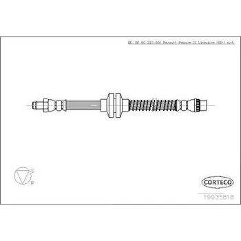 Brzdová hadice Brzdová hadice CORTECO 19035818
