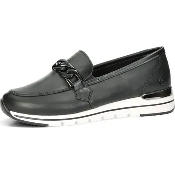 Dámské polobotky Remonte dámské kožené polobotky - černé