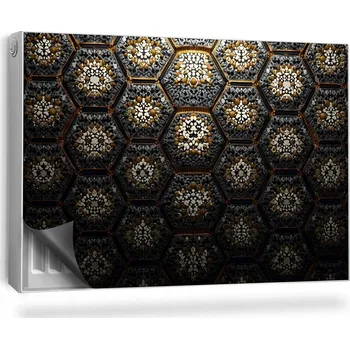 Obraz Magnetická podložka na radiátor, kryt 90 x 60 cm šedá