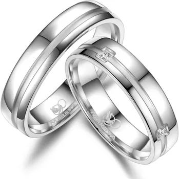 Prsten MARRYA® Dámský snubní prsten Stříbro 925 - velikost 60 - SI-12D-60