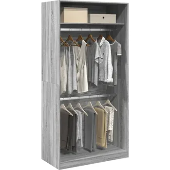 Příborník do zásuvky zahrada-XL Šatní skříň šedá sonoma 100 x 50 x 200 cm kompozitní dřevo 3307806