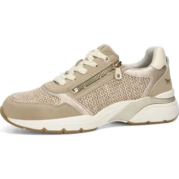Dámská móda Mustang dámské stylové tenisky - béžové