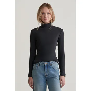 Dámský svetr ROLÁK GANT SLIM RIB TURTLENECK BLACK