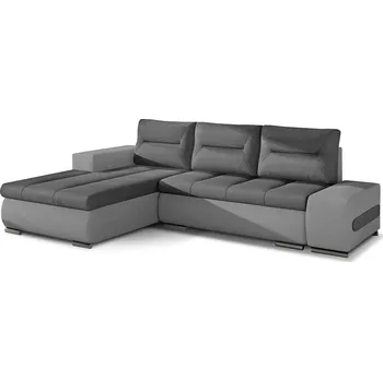 Sedací souprava Rohová rozkládací sedací souprava OTTAVIO 275 cm Soro 93/Soro 83 tmavě šedá levá