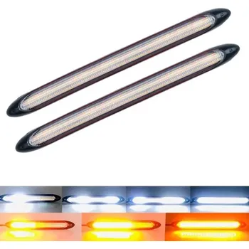 Denní svícení 2ks LED flexibilní denní svícení s funkcí blinkru 34,5cm
