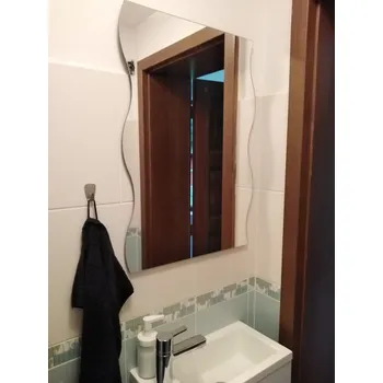 Zrcadlo Zrcadlo dekorativní BONNY 50x70 CM broušené / včetně závěsů