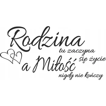 Samolepící dekorace Motivační citát na zeď do obýváku Dekorativní nálepka Rodina 50x100