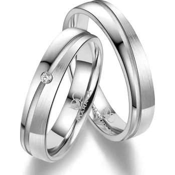 Prsten MARRYA® SI-11P Pánský snubní prsten Stříbro AG925 - velikost 58 - SI-11P-58