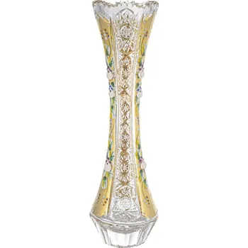 Váza Bohemia Crystal váza na květiny píšťala český křišťál - 255mm