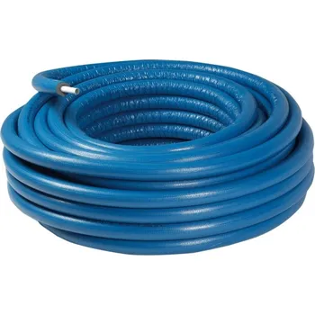 Vodovodní potrubí TOPtherm PEXc-AL-PEXc předizolovaná trubka 26x3,0mm, vícevrstvá s 10mm izolací, modrá 25-ISO9-R26-BL-264