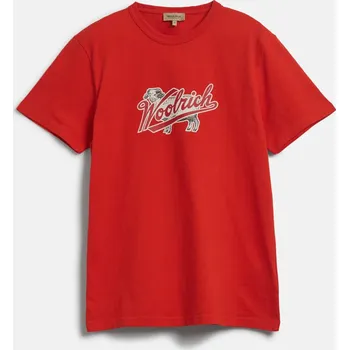 TRIČKO WOOLRICH SHEEP GRAPHIC T-SHIRT FIERY RED