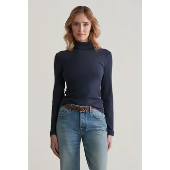 Dámský svetr ROLÁK GANT SLIM RIB TURTLENECK EVENING BLUE