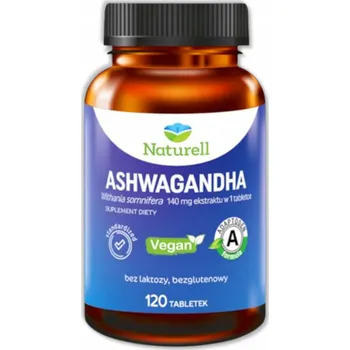 Naturell Ashwagandha pro podporu odolnosti vůči stresu 120 tablet