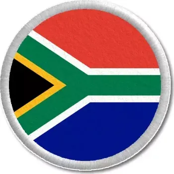 Vlajka Pelisport vlajka JAR tištěná nášivka ø 4,5 cm