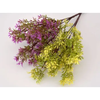 umělá květina Umělé květiny - Okrasný keřík - FIALOVO-ZELENÝ