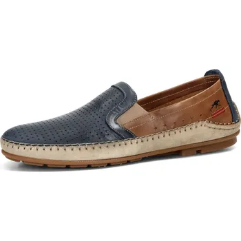 Pánské mokasíny Fluchos pánské kožené mokasíny - tmavomodré