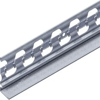 Stavební profil Profil ukončovací soklový15,0mm 1214/3,00m pozink PROTEKTOR