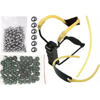 Prak PRAK S PODPĚROU +100 SKLENĚNÝCH A OCELOVÝCH KULIČEK + ZÁSOBNÍKOVÉ GUMY SET