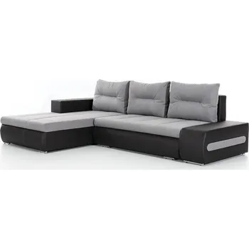 Sedací souprava Rohová rozkládací sedací souprava OTTAVIO 275 cm Sawana 21/Soft 11 šedá levá