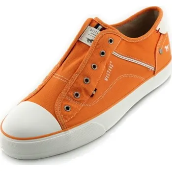 Dámská obuv Moderní nadměrné MUSTANG MU1272 orange (nazouvací volnočasová velká obuv)