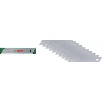 Pracovní nůž 10-dílná sada odlamovacích čepelí Bosch 1600A032US - 18mm, 0.1kg, pro odlamovací nože Bosch