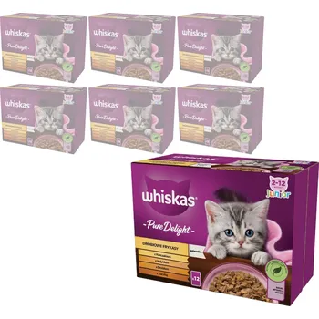 Krmivo pro kočku Whiskas Junior Drůbeží Hody Želé Vlhké Krmivo pro koťata 84x85g