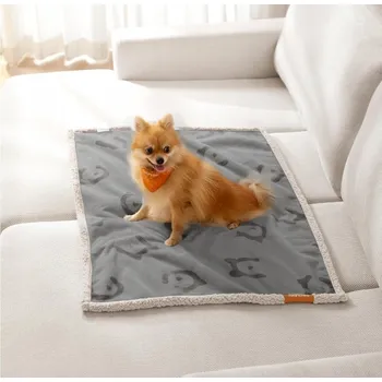 Pelíšek pro psa Feandrea voděodolná deka pro zvířata šedá 101 cm x 73 cm