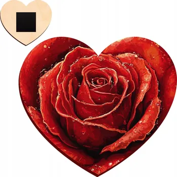 Obraz Dárek na Valentýna, den žen, magnet ve tvaru srdce, krásný dárek pro ženu