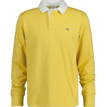 Pánské oblečení POLOKOŠILE GANT REG SHIELD HEAVY RUGGER PARCHMENT YELLOW