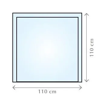 Zrcadlo Ochranné sklo pod kamna a ke krbům FIREGLASS čiré 110x110 CM