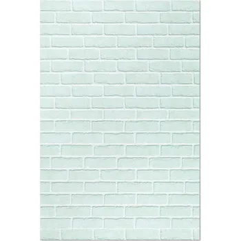 Koberec Koberec Loftový styl Rozměr: 120x180 cm Vzor cihlové zdi v mořské barvě