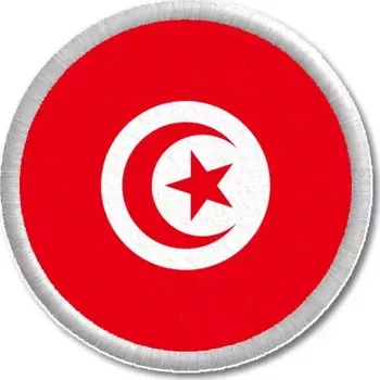 Vlajka Pelisport Tuniská vlajka tištěná nášivka ø 4,5 cm