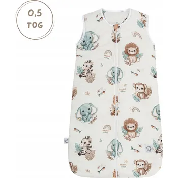 Zavinovačka Bambusový spací pytel pro miminko 3-12M Safari Bonjour Cherie TOG 0,5