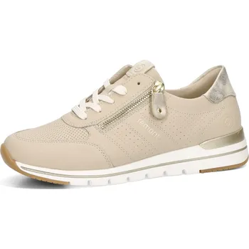 Dámská obuv Remonte dámské kožené tenisky - béžové