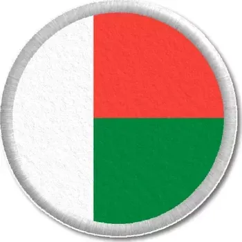Vlajka Pelisport Madagaskarská vlajka tištěná nášivka ø 4,5 cm