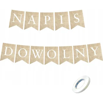 NÁPIS girlanda BANNER BOHO ECO VÁŠ NÁPIS libovolný text