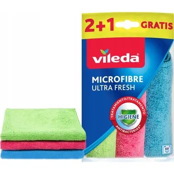 Utěrka Vileda mikrovláknová Utěrka (mikrovlákno) v balení ks 3 kusech vícebarevná