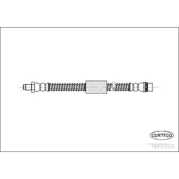 Brzdová hadice Brzdová hadice CORTECO 19031203