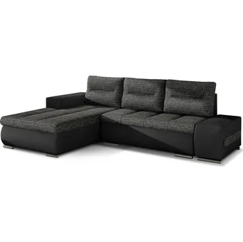 Sedací souprava Rohová rozkládací sedací souprava OTTAVIO 275 cm Berlin 02/Soft 11 tmavě šedá levá
