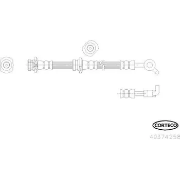 Brzdová hadice Brzdová hadice CORTECO 49374258