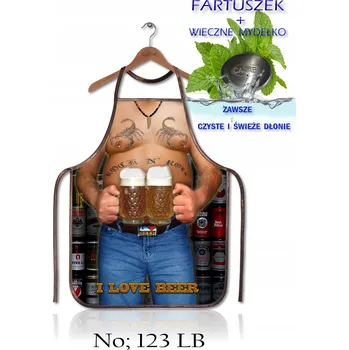 Kuchyňská zástěra SEXY ZÁSTĚRA - DÁREK PRO KLUKA NA GRILOVÁNÍ NEBO PÁRTY