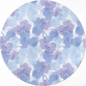 Obraz Vinylový Kulatý Koberec do obývacího pokoje ⌀ 90 cm Akvarelové skvrny abstrakce