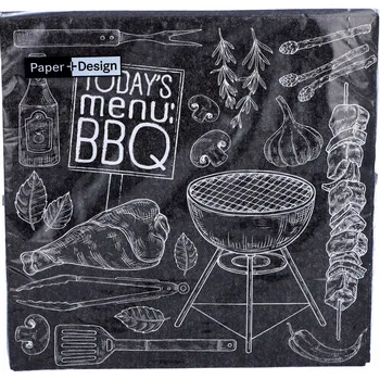 Papírový ubrousek Papírové Ubrousky s motivem 33 x 33 cm, 20 kusů na grilování, dekorativní