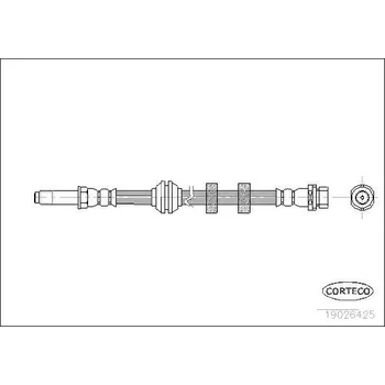 Brzdová hadice Brzdová hadice CORTECO 19026425