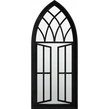 Zrcadlo Zrcadlo zahradní rustikální 70x30 cm černé