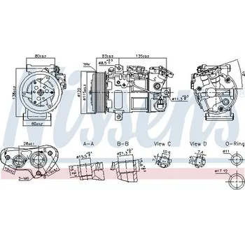 Kompresor klimatizace Kompresor, klimatizace NISSENS 891017