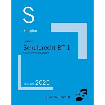 Skript Schuldrecht BT 1 - Langkamp, Tobias [DE] (2025, Brožovaná, Alpmann Schmidt)