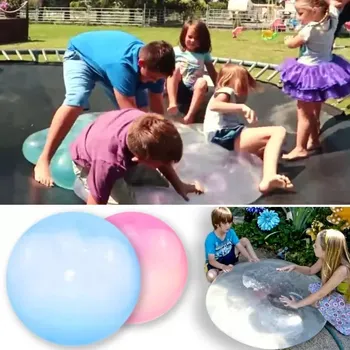 Nafukovací matrace Úžasná gumová bublina Bubble Ball - plnitelná vzduchem i vodou - Modrá