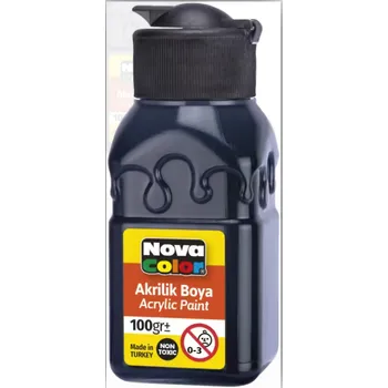 Speciální výtvarná barva Barva akrylová 100g černá NC-2015