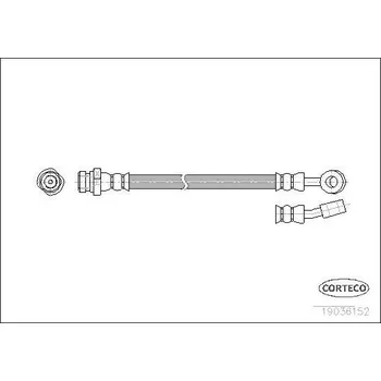 Brzdová hadice Brzdová hadice CORTECO 19036152